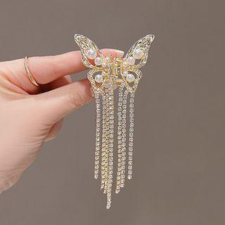 Rhinestone Butterfly Hair Claw