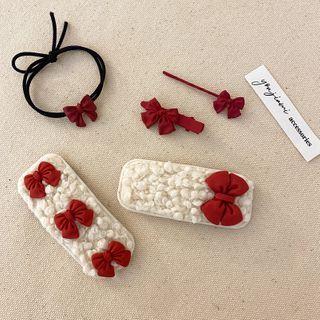 Bow / Fleece Hair Clip / Hair Pin / Hair Tie