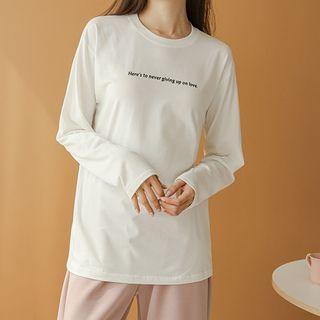 Letter Round-neck T-shirt