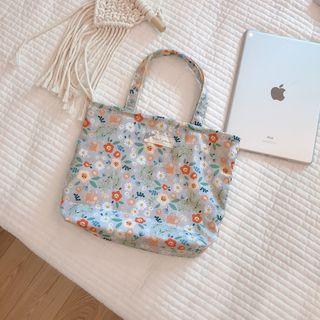 Floral Print Mini Tote Bag