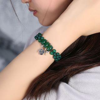 Retro Agate Bead Bracelet