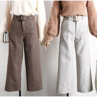 Wool Wide-leg Pants