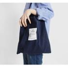 Canvas Applique Shopper Bag