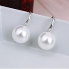 Freshwater Pearl Alloy Earring 1 Pair - Silver - One Size