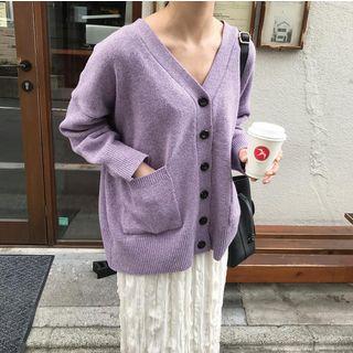 Plain Cardigan / Midi Skirt