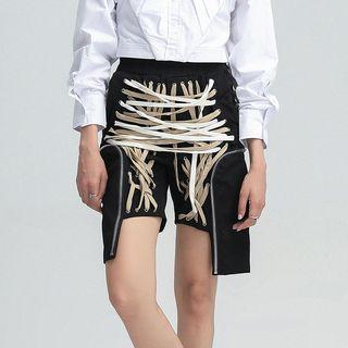 Irregular Strappy Shorts