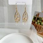 Branches Drop Faux Pearl Dangle Earring