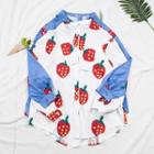 Strawberry Print Long Sleeve Shirt