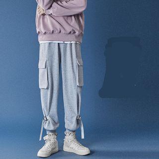 Strappy Cargo-pocket Sweatpants