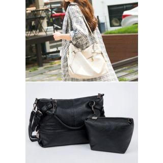 Zip-detail Shoulder Bag With Strap