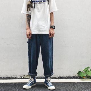 Wide-leg Straight-leg Jeans