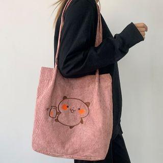 Embroidered Canvas  Bag