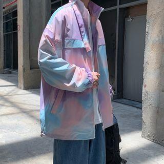 Tie Dye Zip Up Jacket