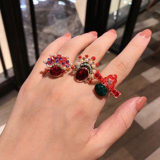 Peking Opera Rhinestone Ring