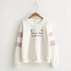 Mock Two Piece Embroidered Sweatshirt / Embroidered Sweatshirt