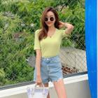Slim-fit Crinkled T-shirt