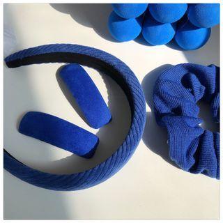 Velour Hair Clip / Headband / Scrunchie