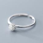 925 Sterling Silver Dandelion Open Ring S925 Silver - Ring - One Size