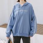 Letter Hoodie Blue - One Size