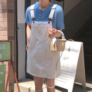 Short-sleeve Knit Top / Mini Jumper Dress