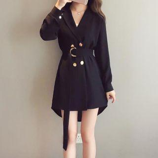 Double-breasted Belted Blazer
