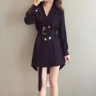 Double-breasted Belted Blazer