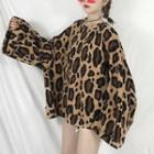 Leopard Printed Oversize Tee