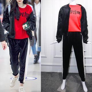 Zip Jacket / Long-sleeve Knit Top / Sweatpants