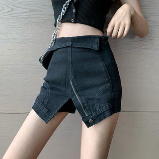 Upside-down Denim Shorts