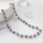 Knot Stainless Steel Necklace Silver - One Size