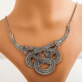 Knot Necklace 01 - 3146 - Gold - One Size