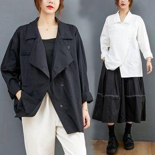Asymmetrical Plain Jacket