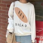Bread Print Pullover
