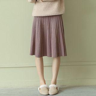 Knit A-line Skirt As Shown In Figure - One Size