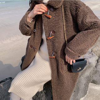 Faux-shearling Toggle Coat