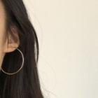 Hoop Earring E059 - 1 Pair - Silver - One Size