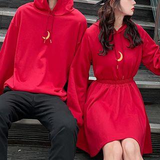 Couple Matching Moon Hoodie / Hoodie Dress