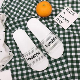 Lettering Pvc Slippers