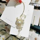 Faux Pearl Dangle Earring 1 Pc - As Shown In Figure - One Size