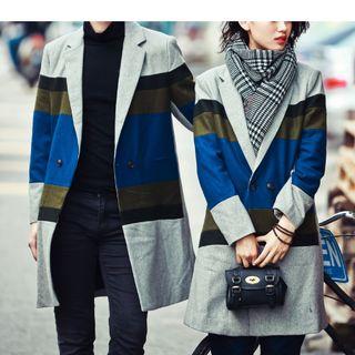 Couple Matching Stripe Coat