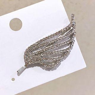 Rhinestone Wing Hair Clip As Shown In Figure - One Size