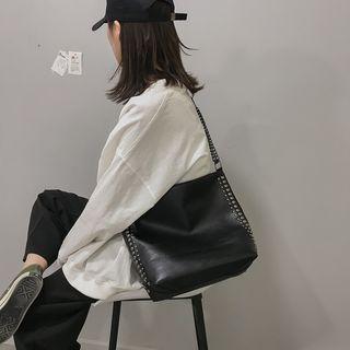 Studded Tote Bag Black - One Size