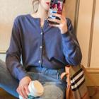Button-down Crew Top