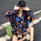 Printed Oversized Shirt As Shown In Figure - One Size