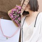 Crystal Pendant Lace Choker