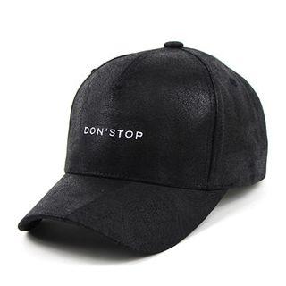Couple Faux-leather Baseball Cap