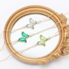 Gemstone Butterfly Anklet