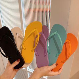 Couple Matching Plain Flip-flops