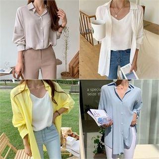Oversized Chiffon Blouse
