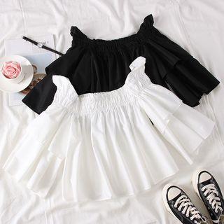 Boatneck Loose-fit Blouse